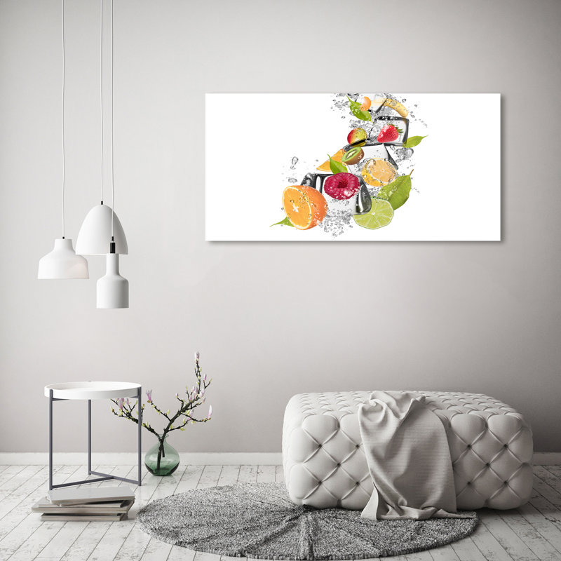 Fruit With Ice - Wrapped Canvas Print