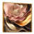 Toile avec cadre flottant or