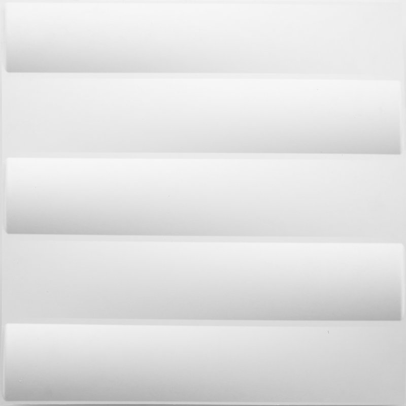 Panneau mural en fibres naturelles de L 19,68 po x L 19,68 po Cotati en blanc cassé