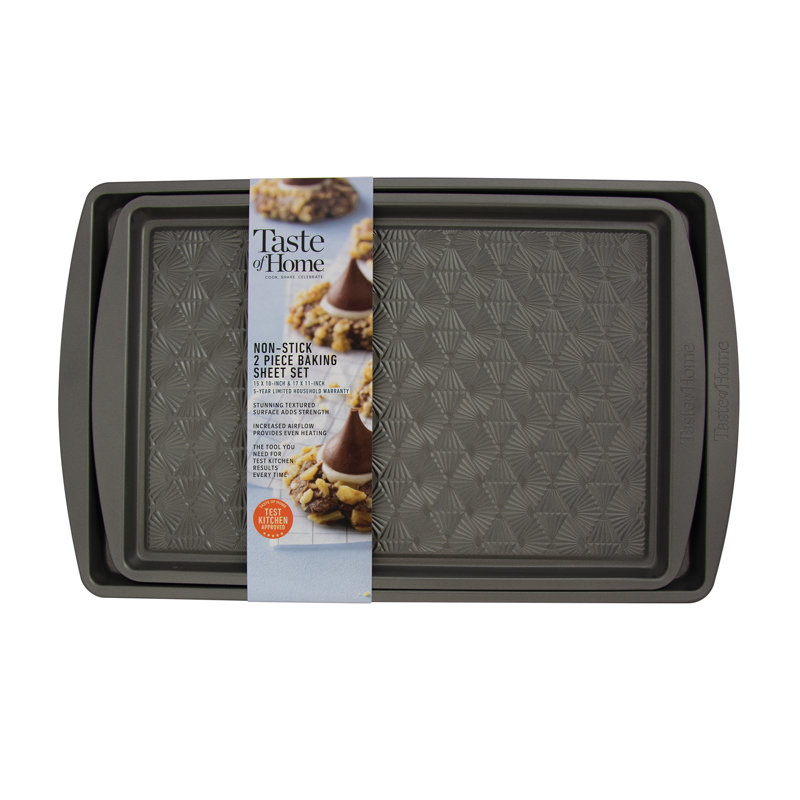 Taste Of Home Non-Stick Steel 2 Piece Baking Sheet Set