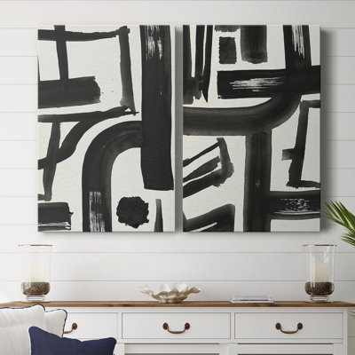 Toile tendue Inkwell Intersect I-Premium Gallery - prête à être accrochée