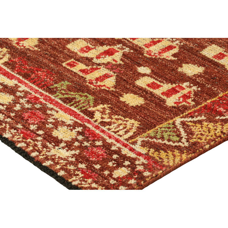 Burano Handmade Kilim Wool Animal Print Area Rug, Rectangle 9' x 12'