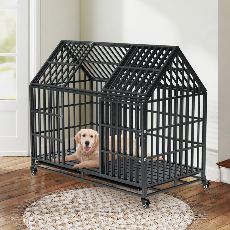 Cage pour chien robuste 52 po avec toit