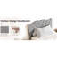 Structure de lit plateforme tapissier, gris simple, support robuste, barres de sourdine, supporte jusqu'à 800 livres, assemblage rapide pour la fabrication de matelas à ressorts,-1825587574