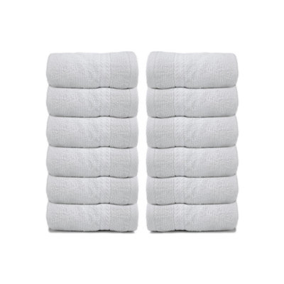Ensemble de débarbouillettes 100% coton 12 pièces Anaelle