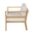 Echo Patio Acacia Wood Lounge Chair With Cushions & Armrests