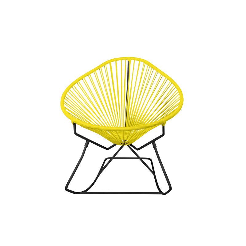 Chaise berçante intérieure / extérieure Acapulco, Jaune / noir