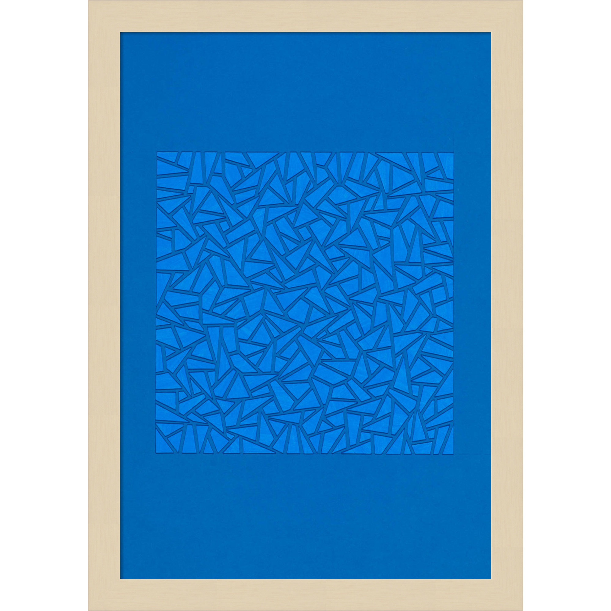 Blue World by Alex Dunn, Brown, 17" H x 12" W