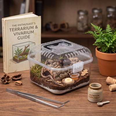 Petit terrarium portatif pour insectes