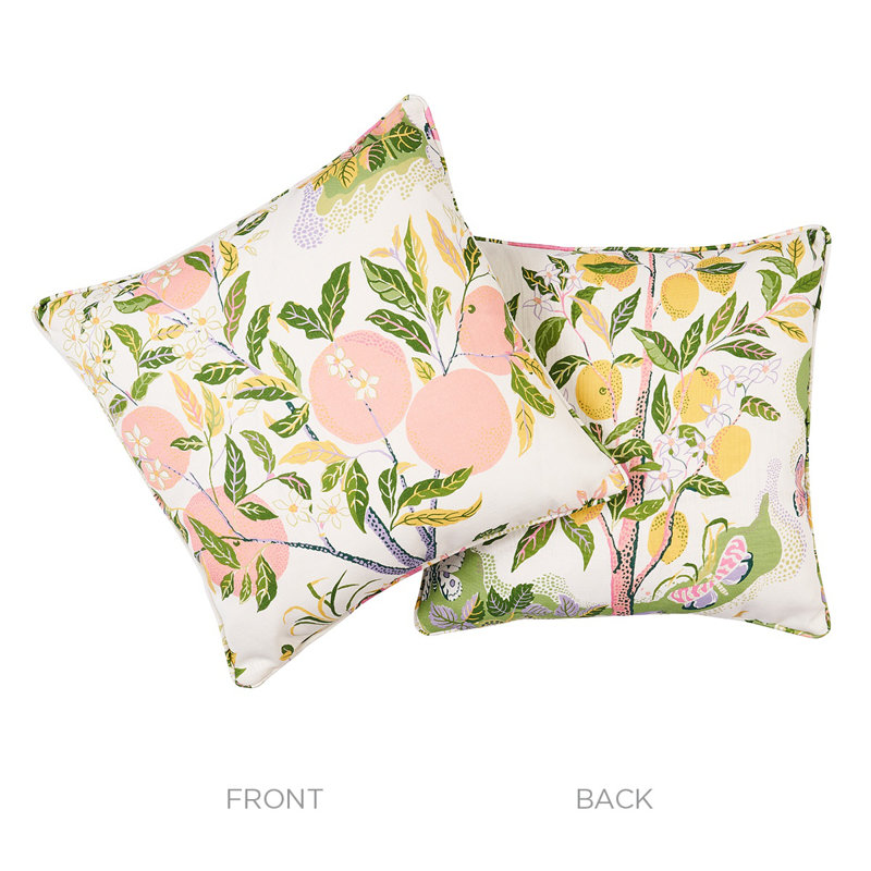 Citrus Garden I/O Pillow, 18" H x 18" W