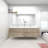 Asaya 83.4'' Double Bathroom Vanity with Acrylic Top-412567584