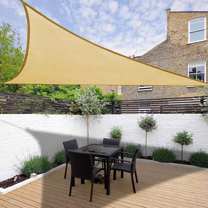 Yescom Triangle Shade Sail, 16.4 (ft.) x 16.4 (ft.), Sand