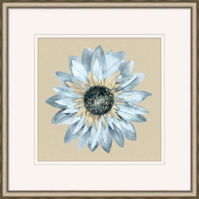 Marguerite 6 - Peinture encadrée sur papier