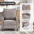 30" Wide Modern and Overstuffed Soft PushBack Recliner-548613145