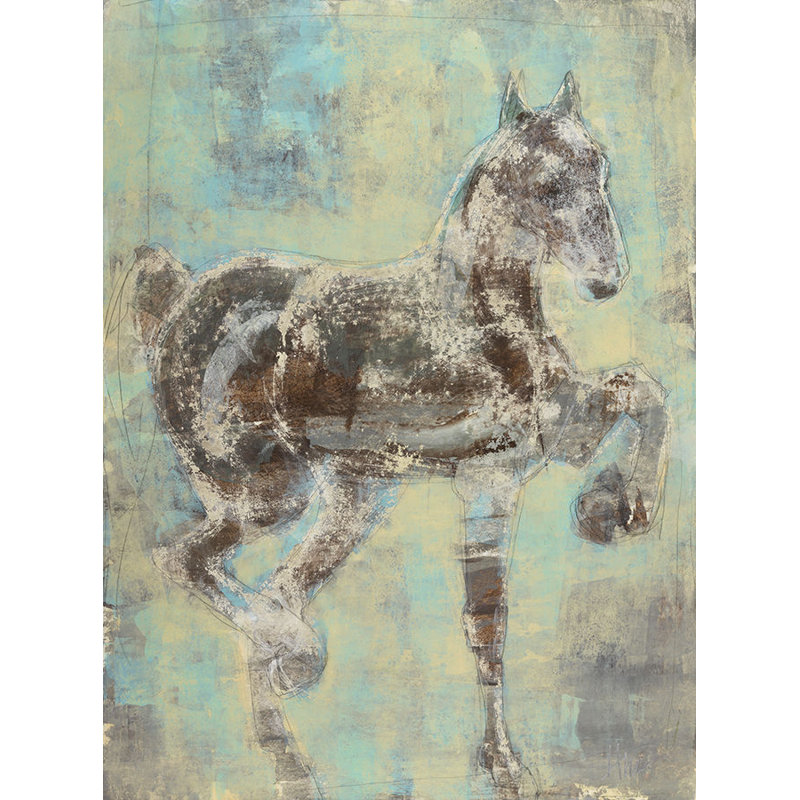 Sparkler II Painting by Maeve Harris, Glass Coat, 54" H x 40" W x 1.5" D