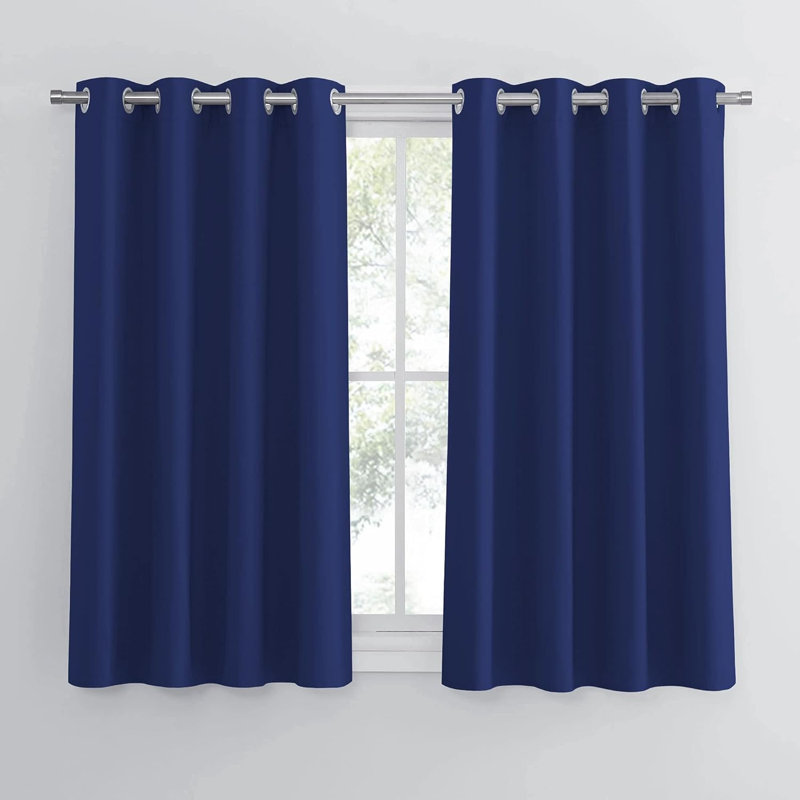 Blackout Curtain Pair, Blue