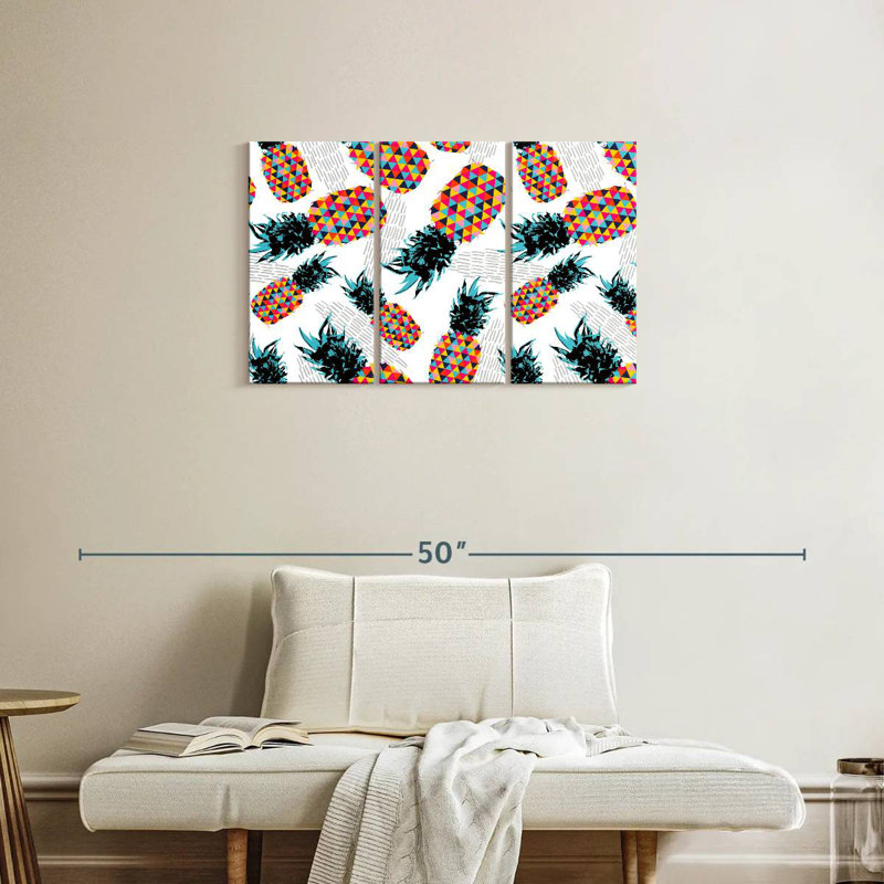 Motif d'ananas Yarlin, H 20 po x l 33 po