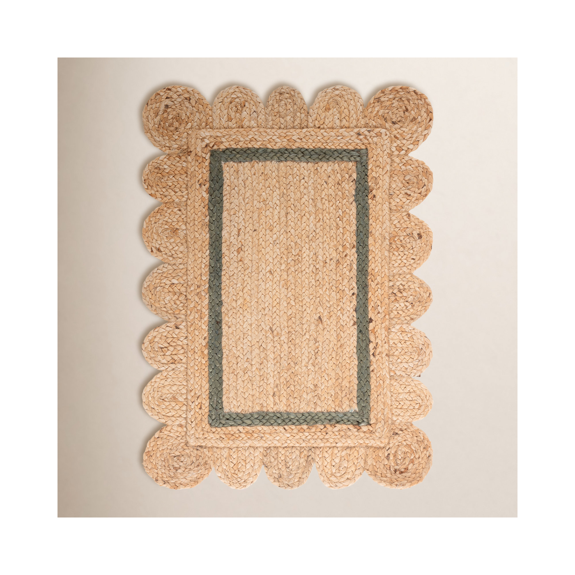 Inaki Jute/Sisal Area Rug, Rectangle 6' x 9'