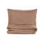 Ensemble de housse de couette simple en coton de qualité supérieure Ranforce, couleur vison | Housse de couette 55,1 po x 78,7 po et taie d'oreiller 23,6 po x 23,6 po | Impression réactive, 145 fils, lavable à la machine, fermeture à boutons pour une utilisation facile-112932246-112932280