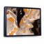 Orange et vagues de marbre noir III - peinture sur toile-67231762-67231764