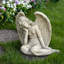 Statue de jardin grise 17 po