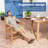  7 PCS Outdoor Dining Set with Umbrella Hole, HIPS All Weather Patio Table and 6 Chairs, Ergonomic Seats for Patio, Yard, Poolside-1648088948