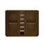 Armoire à boissons évidée cannelée Mid-Century