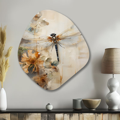 Dragonfly Delight II - Dragonfly Nebula Shape Irregular Metal Wall Decor