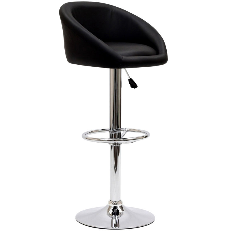Modway Marshmallow Barstool, Black