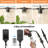 Shults 48' Outdoor LED 15 - Bulb Standard String Light (End to End Connectable)