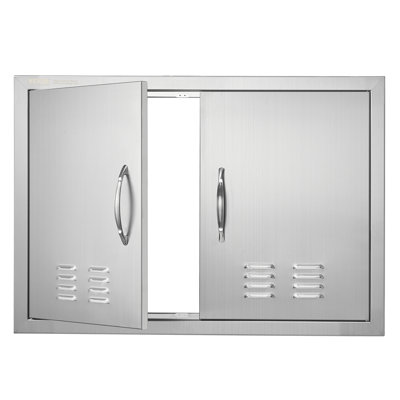 Porte d'accès pour barbecue, porte de cuisine extérieure double l 30 po x H 21 po