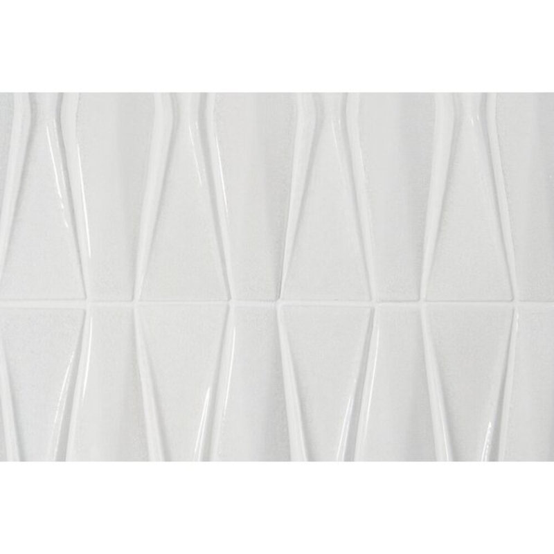 Nabi Harlequin 2x8 Glossy Glass Mosaic Tile, White