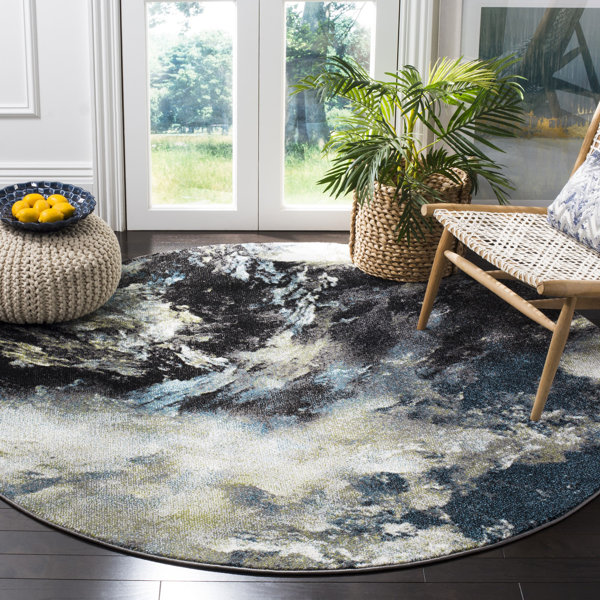 Orren Ellis Leighton Abstract Rug & Reviews | Wayfair