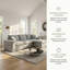 Canapé modulaire en forme de L de 107 po avec repose-pieds mobile, canapé à 4 places avec coussins, ensemble bricolage, sans assemblage, tissu doux pour le salon-1137050197