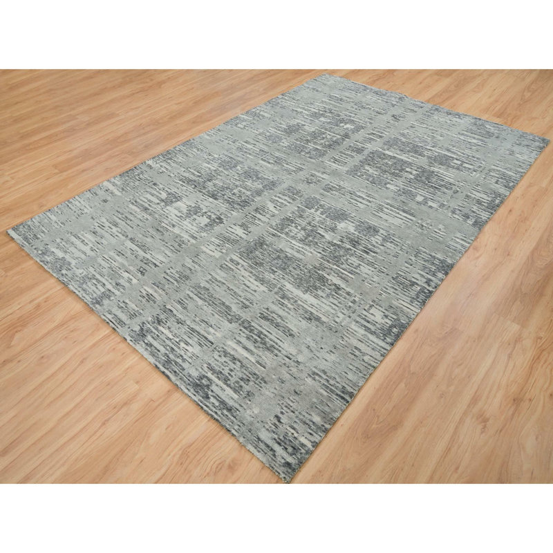 Tapis unique gris 6 pi 1 po x 9 pi 2 po Renya