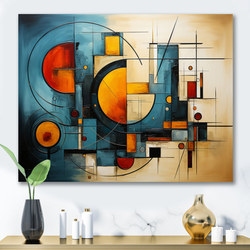 " Electric Array III ", 30" H x 40" W x 1.5" D, Wrapped Canvas