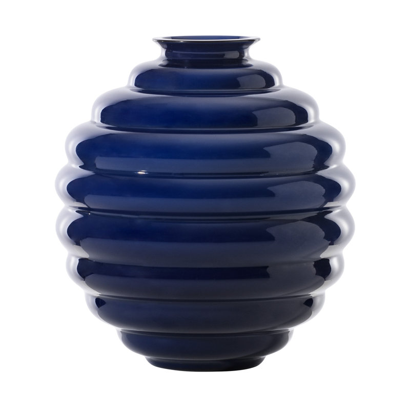Deco Vase, Amethyst, 11.42" H x 10.24" W x 10.24" D