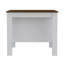 Ensemble de cuisine 2 pièces avec îlot et armoire murale en bois d'ingénierie blanc Briargate