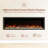 Highmark 60" Recessed or Wall Mounted Electric Fireplace Heater, 10 Flame Colors, Google & Alexa Compatible, Logs & Crystals, Remote Control-1372093739