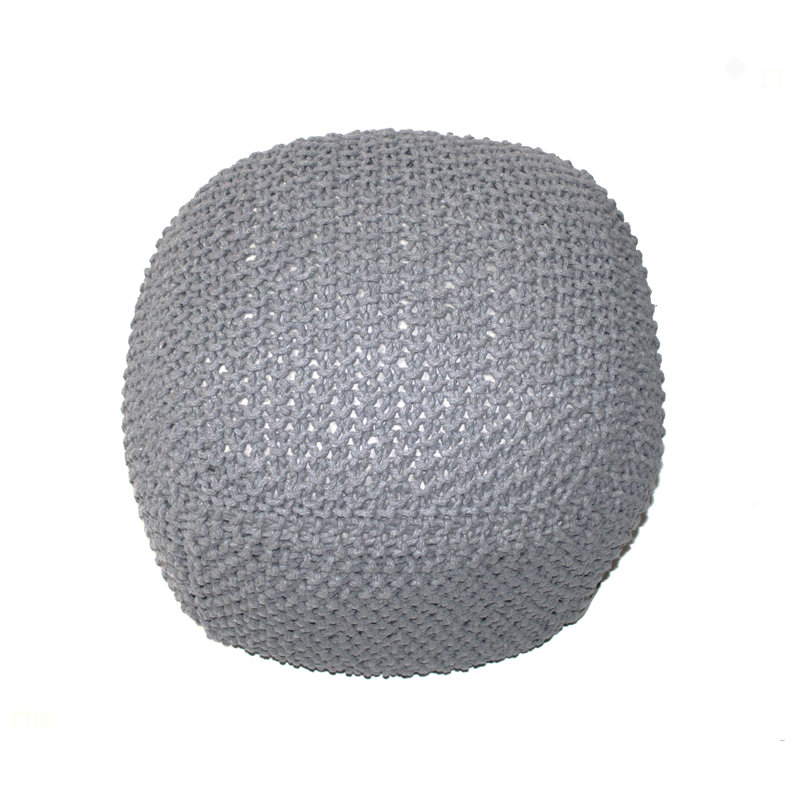 Modern Style Ottoman, Light Gray