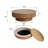 Round Coffee Table with Storage Solid Wood Veneered Modern Coffee Table Accent Tea Table for Living Room, Bedroom, Apartment or Office-106340852-111202279