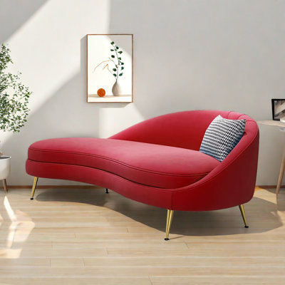 Chaise longue rembourrée Bevens