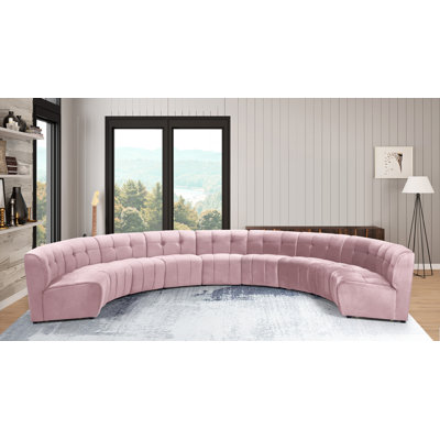 Jedson Velvet Sectional Symmetrical