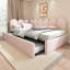Lit de jour rembourré en velours avec couchette escamotable Cocoon-843620501