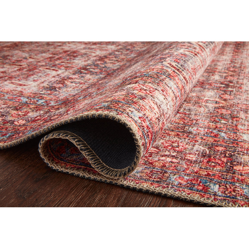Rakesh Hand Hooked Oriental Indoor Rug, Rectangle 7'6" x 9'6"