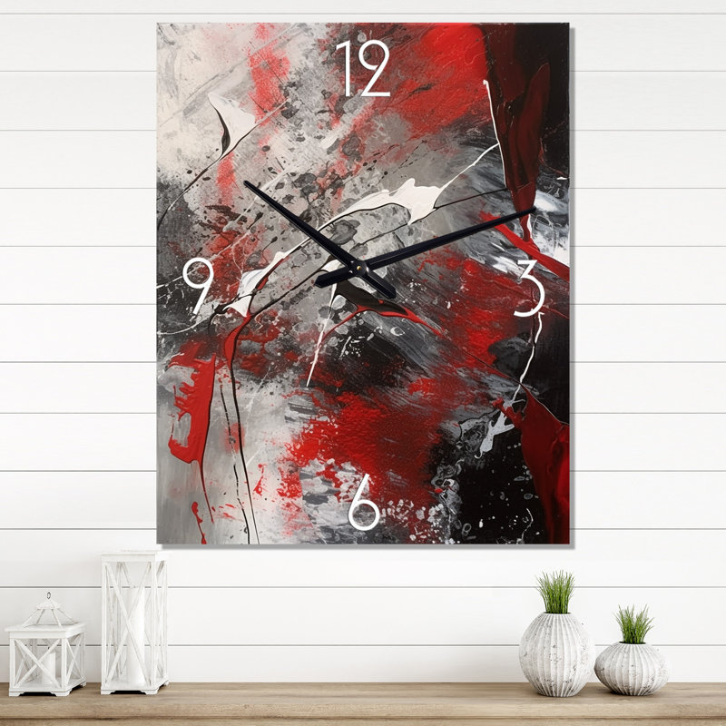 Après-midi Jazz II - Horloge murale, H 32 po x l 16 po x P 1 po