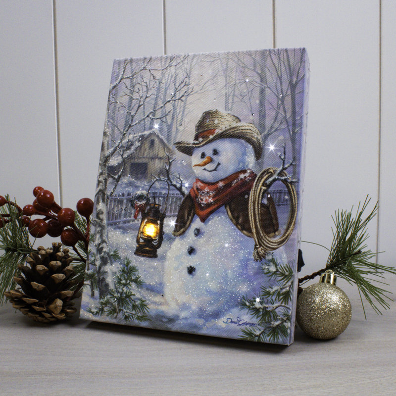 Toile de fond Cowboy Snowman 8x6