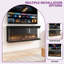 Metro Lane Black Electric Fireplace