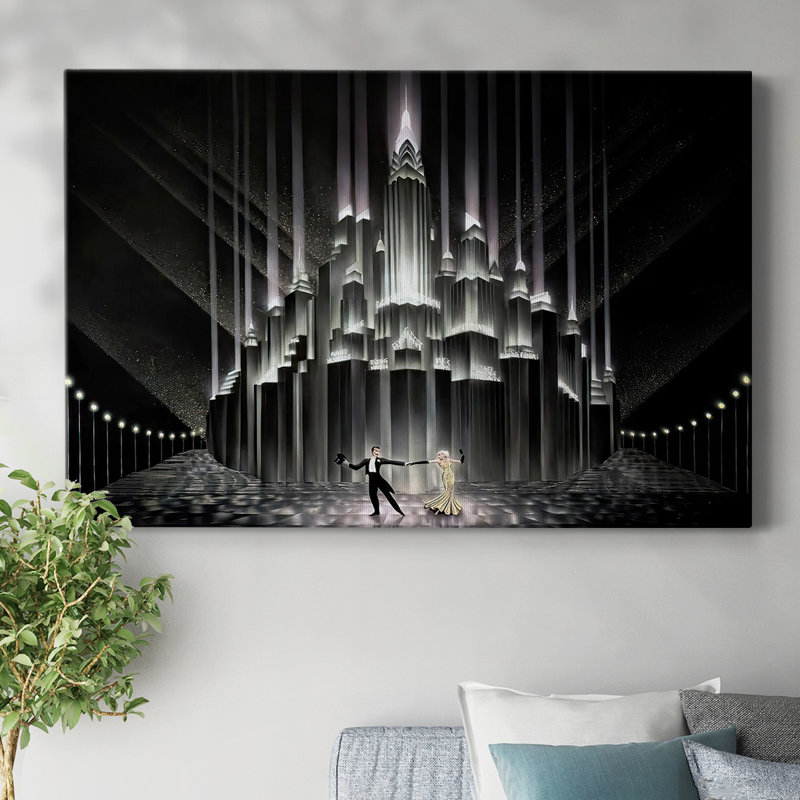 Two for Tonight-Gallery Wrapped Canvas, 12" H x 18" W