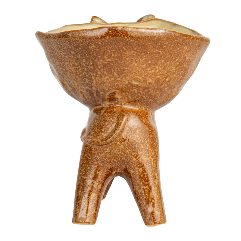 Rustic Stoneware Donkey Bowl